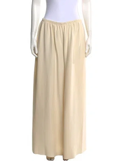 Pre-owned The Row 'paba' Wide Leg Pants In Neutrals