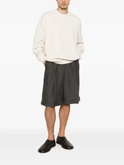 The Row Pacey Stitched Sweatshirt In White