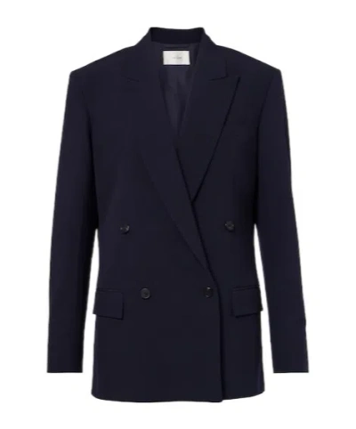 The Row Paden Double-breasted Virgin Wool Blazer In Black