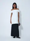 The Row Draped Sleeveless Asymmetric Lightweight Top In White
