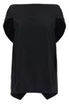 The Row Draped Asymmetric Sleeveless Top Design In Black