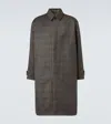 The Row Palo Plaid Wool And Silk Coat In Black