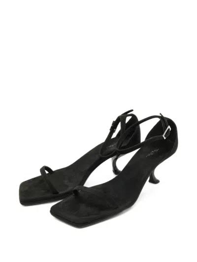 Pre-owned The Row Paloma Slingback Sandals In Black