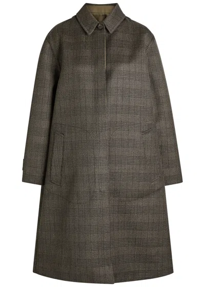 THE ROW THE ROW PALOMAR PLAID WOOL AND SILK-BLEND COAT