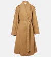 The Row Pami Gabardine Trench Coat In Brown
