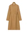 The Row Pami Gabardine Trench Coat In Beige