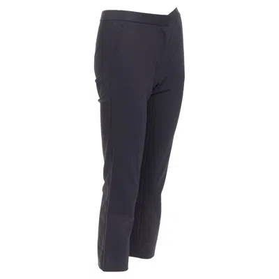 The Row Panelled Back Cropped Capri Pants In Blue