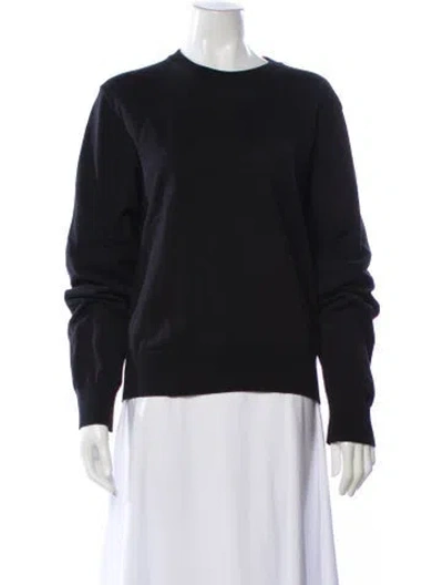 Pre-owned The Row Panetti Crew Neck Sweater In Black