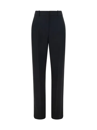 The Row Hiram Wool-twill Straight-leg Pants In Black