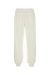 The Row Cuffed Hem Cotton Avo Joggers In Metallic