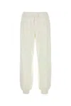 The Row Cuffed Hem Cotton Avo Joggers In Metallic
