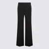 The Row Gala Wide-leg Crepe Pants In Black