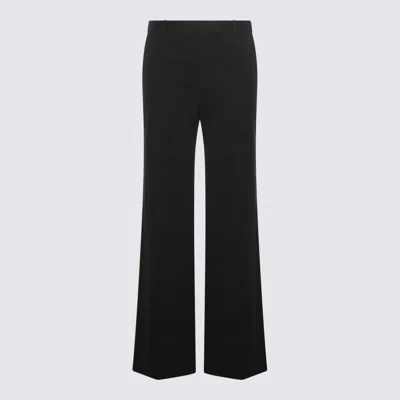 The Row Gala Wide-leg Crepe Pants In Black