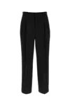 The Row Tailored Wool Zev Trousers Pleated Front In Black