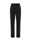 The Row Hiram Wool-twill Straight-leg Pants In Black