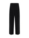 The Row Marcellita Pleated Wide-leg Trousers In Black