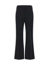 The Row Flared High Waistband Trousers In Black