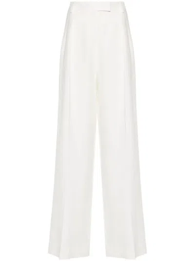 The Row Pants In Owh Off White