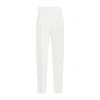 The Row Off White Linen Antone Pant In White