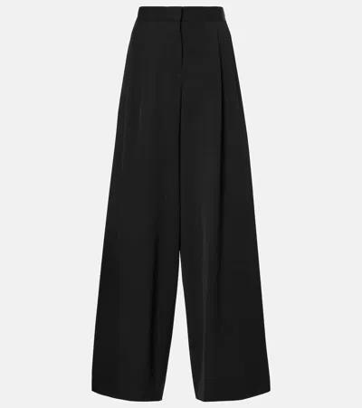 The Row Weite Hose Paras Aus Wolle In Schwarz