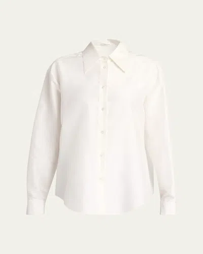 THE ROW PARAVE BUTTON DOWN SILK BLOUSE