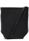 The Row Park Grained Leather Cross-body Bag In Black