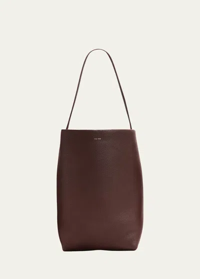 The Row Park Large North-south Tote Bag In Acajou