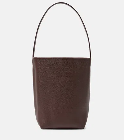The Row Park Medium Leather Tote Bag In Red