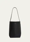 The Row Park Medium North-south Tote Bag In Black