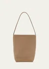 The Row Park Medium North-south Tote Bag In Dark Taupe