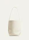 The Row Park Medium North-south Tote Bag In Ivory