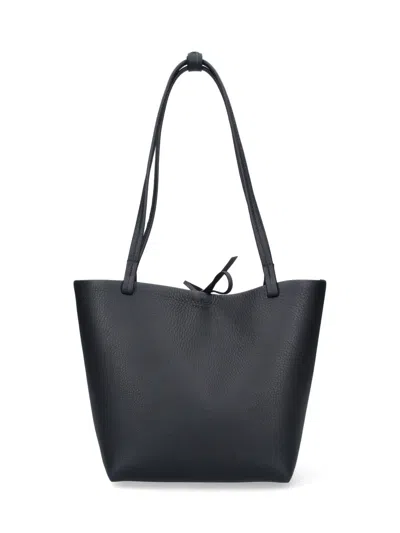 The Row 'park' Medium Tote Bag In Black