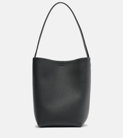 The Row Park N/s Medium Leather Tote Bag In Green
