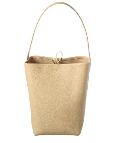 The Row Park N/s Medium Leather Tote In Brown