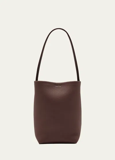 The Row Park Small North-south Tote Bag In Dark Olive