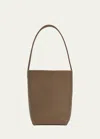 The Row Park Small North-south Tote Bag In Beige