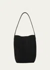 The Row Medium North South Park Tote Bag In Black