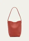 The Row Park Small North-south Tote Bag In Rust