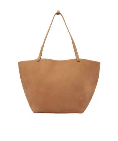 The Row Park Three One-shouldered Tote Bag In Brown