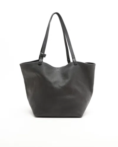 The Row Park Three Tote Bag In Black
