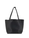 The Row Three Pocket Tote Bag In Black Pink