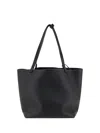 The Row Three Pocket Tote Bag In Black Pl