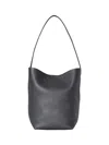 The Row Park Tote Bag In Leather Black