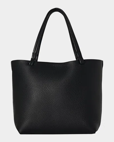 The Row Park Tote Small In Lux Grained Calfskin In Black