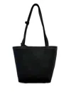 The Row Park Tote Stitch Medium Leather Tote In Black