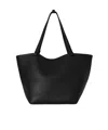 The Row Park Three Stitch Canvas Tote Bag In Black