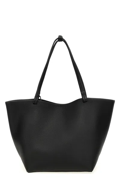 The Row 'park Tote Three' Shopping Bag In Black