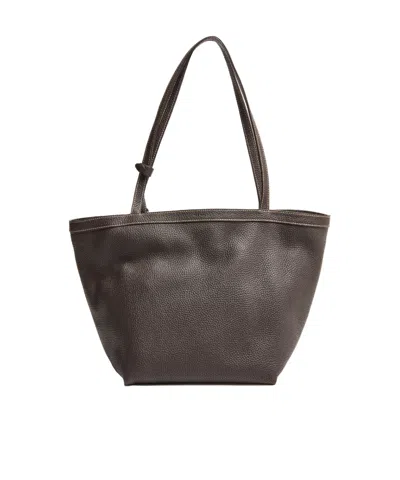 The Row Park Tote Three Stitch Bag In Black