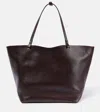 The Row Park Xl Leather Tote Bag In Brown