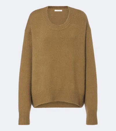 The Row Parth Cashmere Sweater In Yellow